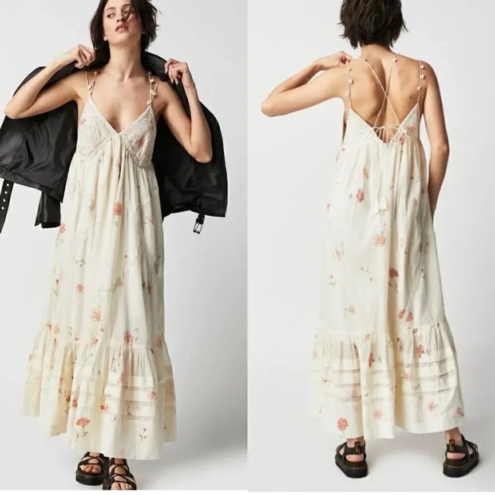 Free People Bali Woodland Maxi Dress/ size M